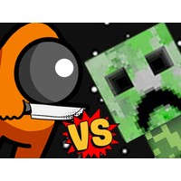 Among vs Creeper Fight