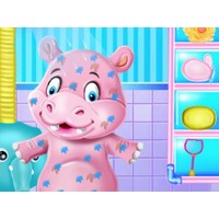 Baby Hippo Bath Time
