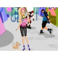 Barbie on roller skates
