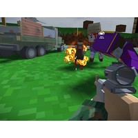 Blocky Zombie And Vehicle Shooting