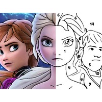 Color By Number With Frozen II