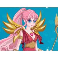 Cute Cupid is preparing for Valentine's Day