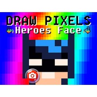 Draw Pixels Heroes Face
