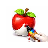 Easy Apple Coloring Book