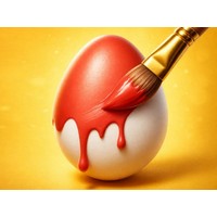 Easy Easter Coloring Eggs