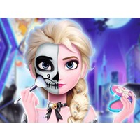 Elsa Halloween Party Tattoo