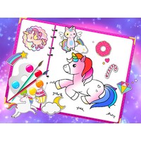 Fabulous Cute Unicorn Coloring Book