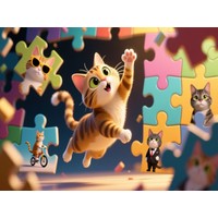 Funny Puzzle: Cats