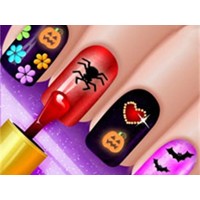Glow Halloween Nails Game