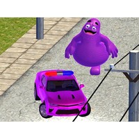 Grimace vs Police SuperCar