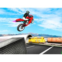 Highway Traffic Bike Stunts