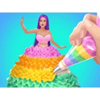 Icing On Doll Cake - Creative Bakery