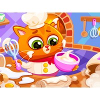 Lovely Virtual Cat At Restaurant