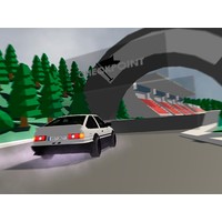 Low poly car racing