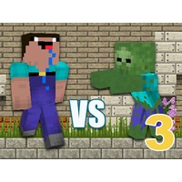 Minecraft Noob vs Zombies 3