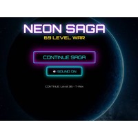 Neon Saga Tic Tac Toe: 69 Level War