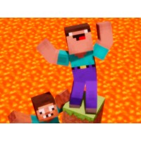 Noob vs Pro But Floor is Lava Minecraft