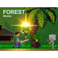 Noob vs Zombies - Forest biome