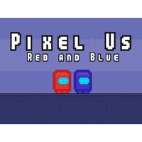 Pixel Us Red and Blue