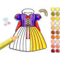 Princess Glitter Coloring