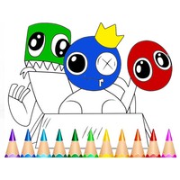 Rainbow Friends Coloring Book Game