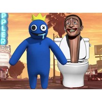 Rainbow Monster VS Skibidi Toilet
