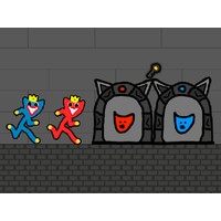 Red and Blue Stickman Huggy 2