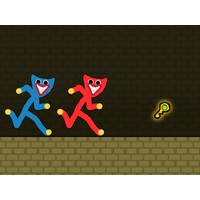 Red and Blue Stickman Huggy