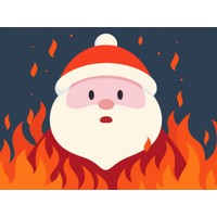 Santa on Fire