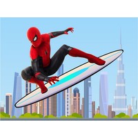 Spiderman Skateboarding