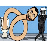 Toilet Monster Long Neck