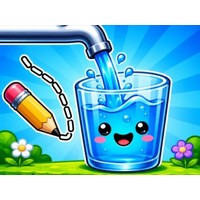 Water Flow Happy Glass